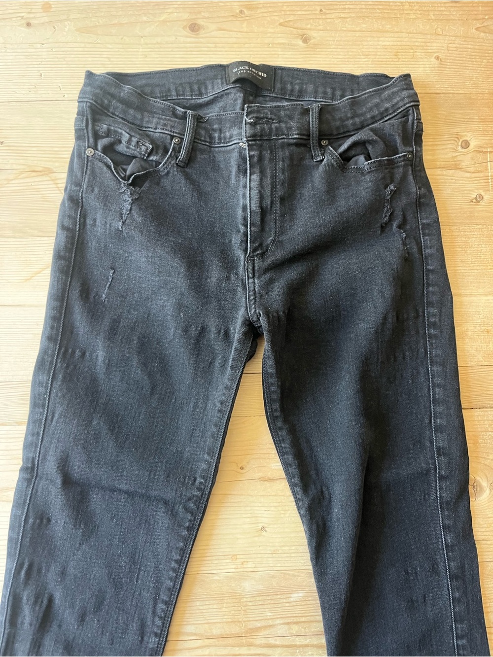 Black Orchid Women's Skinny Jeans in Washed Black